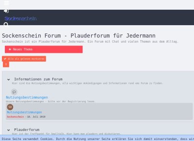 Sockenschein - Allroundforum
